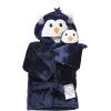 image:imageLuvable Friends Unisex Baby Plush Bathrobe and Toy SetBoy Penguin