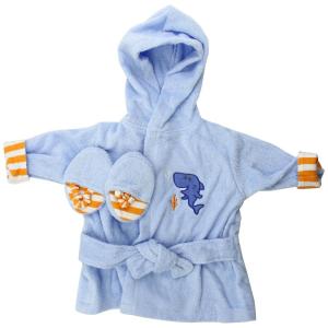 image:imageLuvable Friends Unisex Baby Cotton Terry Bathrobe Yellow One SizeBlue