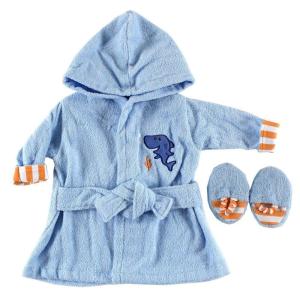 image:imageLuvable Friends Unisex Baby Cotton Terry Bathrobe Yellow One SizeBlue Sea
