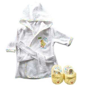 image:imageLuvable Friends Unisex Baby Cotton Terry Bathrobe Yellow One SizeYellow