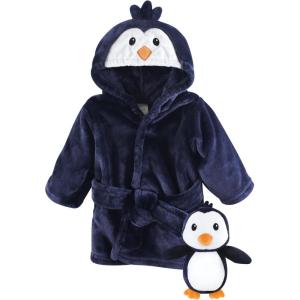 image:imageLuvable Friends Unisex Baby Plush Bathrobe and Toy SetBoy Penguin