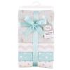 image:imageLuvable Friends Unisex Baby Cotton Flannel Receiving Blankets Boy Feathers 3Pack One SizeBasic Elephant 4pack