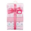 image:imageLuvable Friends Unisex Baby Cotton Flannel Receiving Blankets Boy Feathers 3Pack One SizePink Dots 4pack