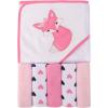 image:imageLuvable Friends Unisex Baby Hooded Towel with Five Washcloths Deer One SizeFoxy