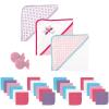 image:imageLuvable Friends Baby Hooded Towel Washcloth and Toy Set 29 Piece Pink DragonflyPink Dragonfly