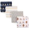 image:imageLuvable Friends Unisex Baby Cotton Flannel Receiving Blankets Boy Feathers 3Pack One SizeTribe 4pack