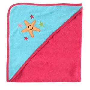 image:imageLuvable Friends Starfish Hooded Towel PinkPink