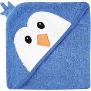 image:imageLuvable Friends Unisex Baby Cotton Animal Face Hooded Towel Moose One SizeBlue Penguin