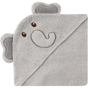 image:imageLuvable Friends Unisex Baby Cotton Animal Face Hooded Towel Moose One SizeElephant