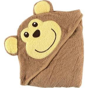image:imageLuvable Friends Unisex Baby Cotton Animal Face Hooded Towel Moose One SizeMonkey