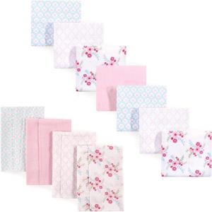 image:imageLuvable Friends Unisex Baby Cotton Flannel Burp Cloths and Receiving Blankets 11Piece Tribe One SizeFloral