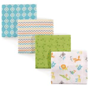 image:imageLuvable Friends Unisex Baby Cotton Flannel Receiving Blankets Boy Feathers 3Pack One SizeAbc 4pack