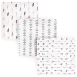 image:imageLuvable Friends Unisex Baby Cotton Flannel Receiving Blankets Boy Feathers 3Pack One SizeBoy Feathers 3pack