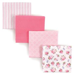 image:imageLuvable Friends Unisex Baby Cotton Flannel Receiving Blankets Boy Feathers 3Pack One SizeGarden 4pack