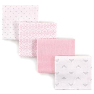 image:imageLuvable Friends Unisex Baby Cotton Flannel Receiving Blankets Boy Feathers 3Pack One SizeTiara 4pack