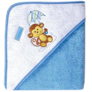 image:imageLuvable Friends Unisex Baby Cotton Hooded Towel Blue One SizeBlue