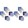 image:imageLuvable Friends Unisex Baby Cotton Rich Washcloths Blue Stripe One SizeFishes