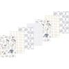 image:imageLuvable Friends Hudson Baby Flannel Burp Cloths 7pk Animal LeopardGray Neutral Safari