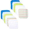 image:imageLuvable Friends Unisex Baby Cotton Rich Washcloths Blue Stripe One SizeBlue Stripe