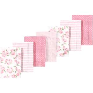 image:imageLuvable Friends Hudson Baby Flannel Burp Cloths 7pk Animal LeopardCharming Floral