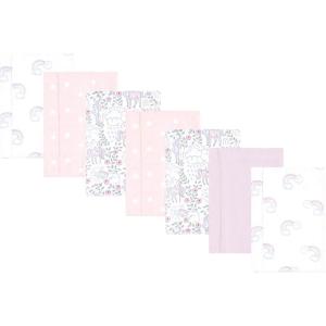 image:imageLuvable Friends Hudson Baby Flannel Burp Cloths 7pk Animal LeopardMagical Unicorn