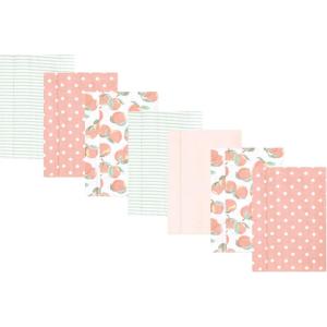 image:imageLuvable Friends Hudson Baby Flannel Burp Cloths 7pk Animal LeopardPeach