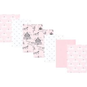 image:imageLuvable Friends Hudson Baby Flannel Burp Cloths 7pk Animal LeopardPink Princess