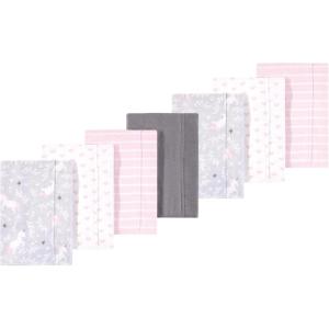 image:imageLuvable Friends Hudson Baby Flannel Burp Cloths 7pk Animal LeopardPlayful Unicorn