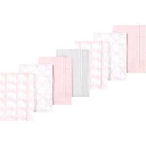image:imageLuvable Friends Hudson Baby Flannel Burp Cloths 7pk Animal LeopardSweet Elephant