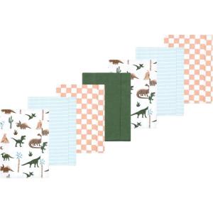 image:imageLuvable Friends Hudson Baby Flannel Burp Cloths 7pk Animal LeopardVintage Dino