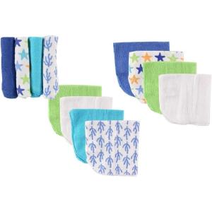 image:imageLuvable Friends Unisex Baby Cotton Rich Washcloths Blue Stripe One SizeBluestarfish
