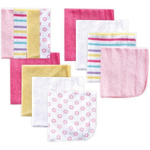 image:imageLuvable Friends Unisex Baby Cotton Rich Washcloths Blue Stripe One SizePink Stripe