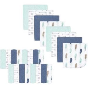 image:imageLuvable Friends Unisex Baby Cotton Rich Washcloths Boy Basic Elephant One SizeBoy Feathers