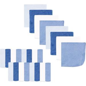 image:imageLuvable Friends Unisex Baby Cotton Rich Washcloths Boy Basic Elephant One SizeClassic Blue