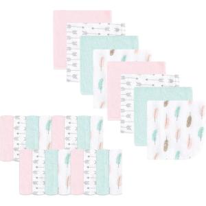 image:imageLuvable Friends Unisex Baby Cotton Rich Washcloths Boy Basic Elephant One SizeGirl Feathers