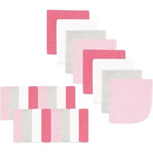 image:imageLuvable Friends Unisex Baby Cotton Rich Washcloths Boy Basic Elephant One SizePink Pastel