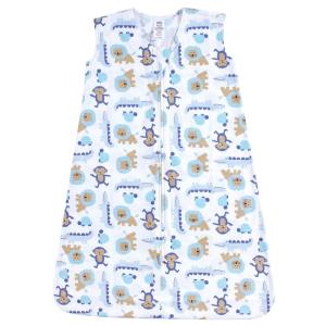 image:imageLuvable Friends Unisex Baby Sleeveless Jersey Cotton Sleeping Bag Sack Blanket Magical Forest Jersey 612 MonthsBoy Jungle Jersey