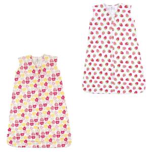 image:imageLuvable Friends Unisex Baby Sleeveless Jersey Cotton Sleeping Bag Sack Blanket Magical Forest Jersey 612 MonthsFlowers Strawberry 2pack