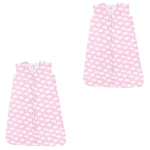 image:imageLuvable Friends Unisex Baby Sleeveless Jersey Cotton Sleeping Bag Sack Blanket Magical Forest Jersey 612 MonthsGirl Clouds Jersey 2pack