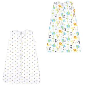 image:imageLuvable Friends Unisex Baby Sleeveless Jersey Cotton Sleeping Bag Sack Blanket Magical Forest Jersey 612 MonthsOwls Neutral Animals Jersey 2pack