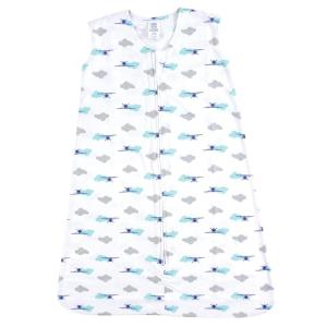 image:imageLuvable Friends Unisex Baby Sleeveless Jersey Cotton Sleeping Bag Sack Blanket Neutral Animals Jersey 1824 MonthsAirplane Cloud Jersey