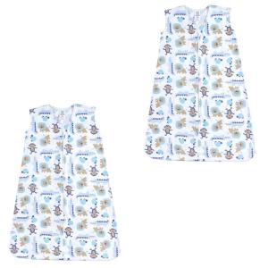 image:imageLuvable Friends Unisex Baby Sleeveless Jersey Cotton Sleeping Bag Sack Blanket Neutral Animals Jersey 1824 MonthsBoy Jungle Jersey 2pack