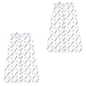 image:imageLuvable Friends Unisex Baby Sleeveless Jersey Cotton Sleeping Bag Sack Blanket Neutral Animals Jersey 1824 MonthsTrees Jersey 2pack