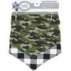 image:imageLuvable Friends Dog Reversible Pet Dog and Cat Bandana Bibs 2pk Banana Space One SizePlaid Camo