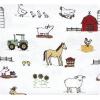 image:imageLuvable Friends Little Treasure Flannel Receiving Blankets 7pkBarnyard Farm