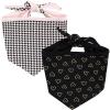 image:imageLuvable Friends Dog Reversible Pet Dog and Cat Bandana Bibs 2pk Banana Space One SizeHoundstooth Hearts
