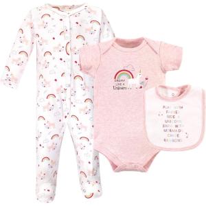 image:imageLuvable Friends Baby Sleep and Play Bodysuit and BibUnicorn