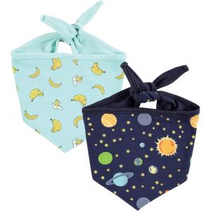 image:imageLuvable Friends Dog Reversible Pet Dog and Cat Bandana Bibs 2pk Banana Space One SizeBanana Space