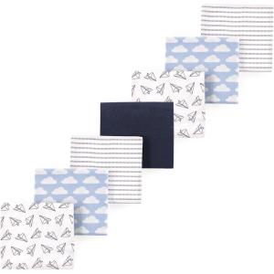 image:imageLuvable Friends Little Treasure Flannel Receiving Blankets 7pkAviator Plane