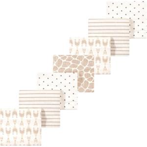image:imageLuvable Friends Little Treasure Flannel Receiving Blankets 7pkBeige Giraffe